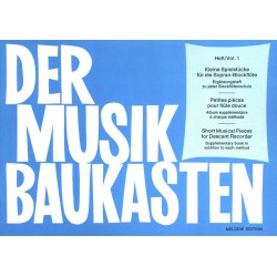 Der Musik Baukasten - pièces faciles pour flûte à bec
