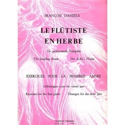 Le flûtiste en herbe/ François Daneels - de Aankomende fluitspeler