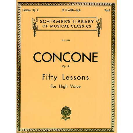 Concone Op.9 - Fifty Lessons Vol. 1468 - High Voice - Vocal