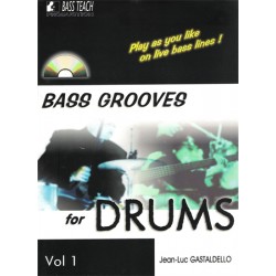 Bass Grooves for Drums - avec CD - 50%