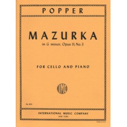 Mazurka op. 11 n°3 - David Popper - 2 Violoncelles / Piano