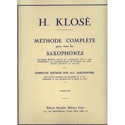 Méthode Complète de Saxophone Vol. 1 - Klosé