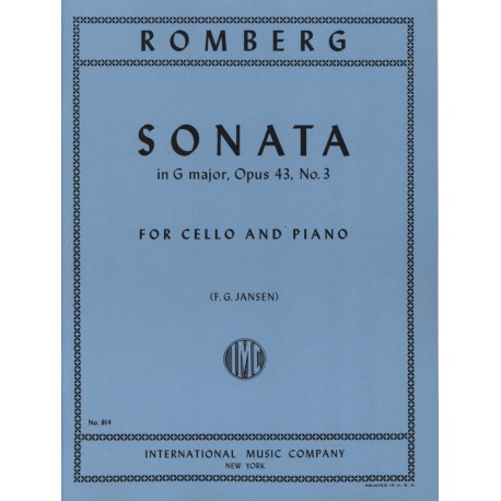 Romberg - Sonate G-Dur Op. 43 n. 3 - violoncelle & piano