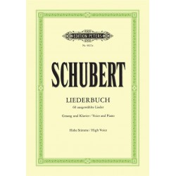 Schubert - Liederbuch 60 ausgewälte lieder - Vocal High & Piano 