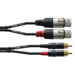 Cable 2x RCA - 2x XLR Femelle, 1.5m