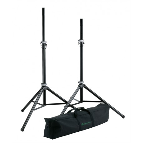 Pieds d'enceintes K&M + housse (speaker stand) la paire