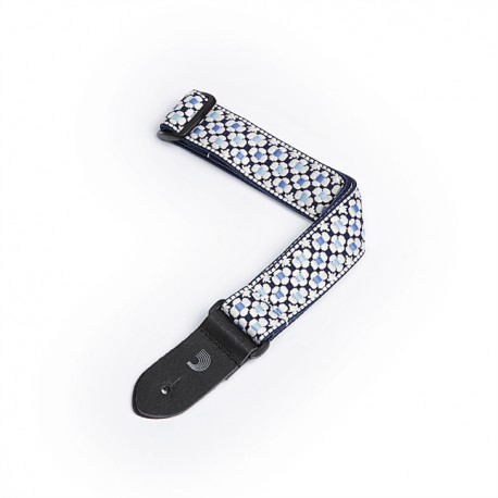 Sangle pour ukulélé ou Guitare Junior, Blue Flowers