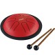 NINO Mini Steel Tongue Drum Red Ø14cm 