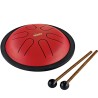 NINO Mini Steel Tongue Drum Red Ø14cm 