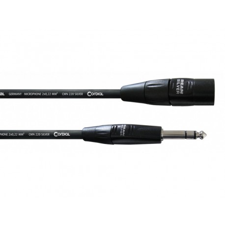Câble symétrique XLR male / jack, 1.5m