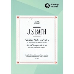 Geistliche Lieder und Arien - Voie haute & piano - Bach