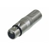 NEUTRIK-Adapter DMX, XLR3 Male / XLR5 Femelle