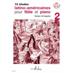 10 Etudes latino américaines vol.2 - Flûte traversière + Cd