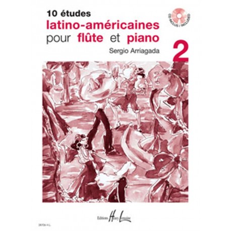 10 Etudes latino américaines vol.2 - Flûte traversière + Cd