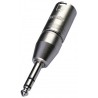 NEUTRIK-Adapter, XLR mâle / jack mâle symétrique