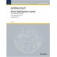 Shakespeare Songs(9) Opus 29 31 (High Voice) - Voix + Piano