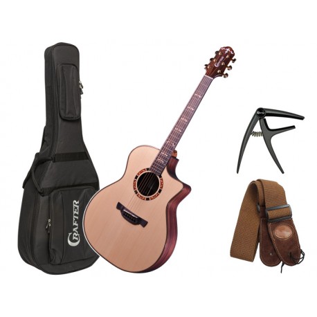 CRAFTER Stage Serie 20 - G20CE PRO - Guitare Electro-Acoustique - Pack