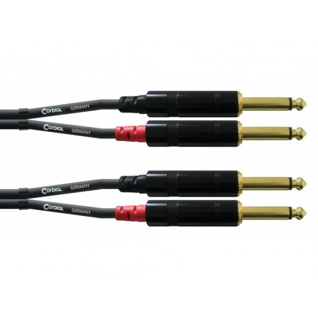 Cable double jack - jack 6m