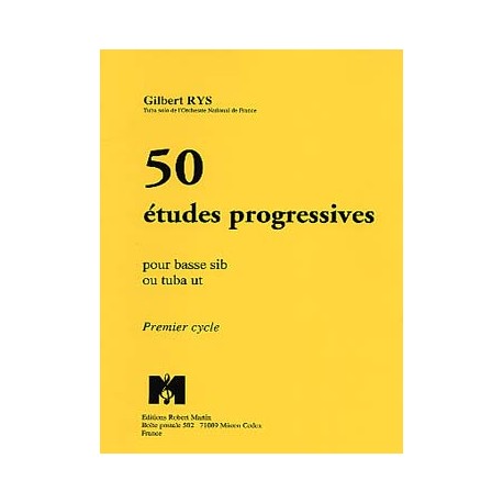 50 Etudes progressives pour basse sib ou tuba UT