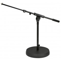 Pied de micro "bas" + perche - Socle rond - Grosse-Caisse ...