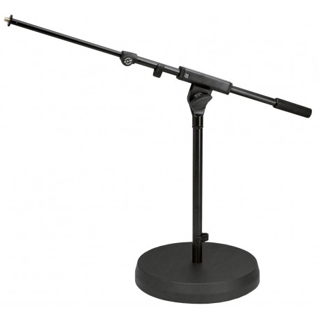 Pied de micro "bas" + perche - Socle rond - Grosse-Caisse ...