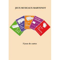 5 jeux de cartes - Eveil Musical - Martenot
