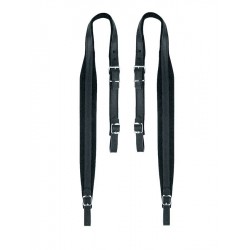 Bretelle Accordéon cuir/velours 68cm × 4.5cm