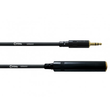 Adaptateur jack 3.5 / Jack F 6.3 - 15cm Stereo