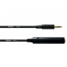 Adaptateur jack 3.5 / Jack F 6.3 - 15cm Stereo