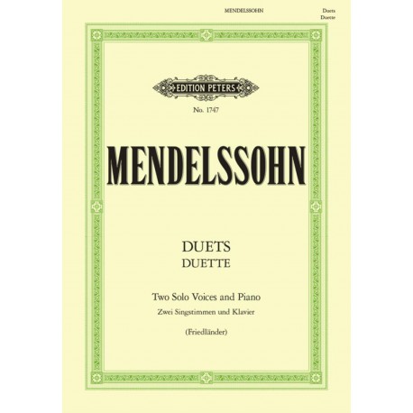 Duets Mendelssohn Op.63, 77, 46, 52, 39, 10 - Piano Vocal