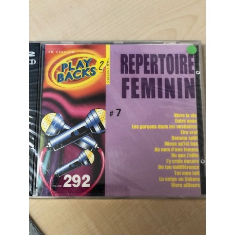 CD play backs Répertoire Féminin no 7 - 2 CD - LIQUID7590