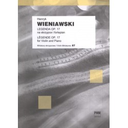 Legend op.17 - 	Henryk Wieniawski -  Violon / Piano