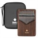 Kalimba 17 notes Sela - Noyer massif noir