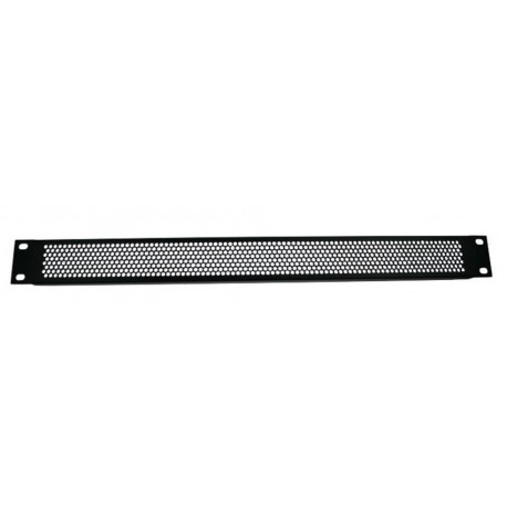 Panneau aération 1U pour rack 19", trous ronds, profil en U