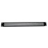 Panneau aération 1U pour rack 19", trous ronds, profil en U