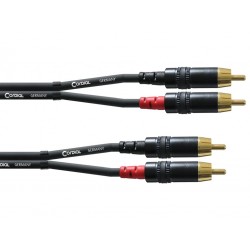 Câble 2× RCA - 2× RCA 6m - Double CINCH