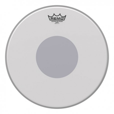 Remo 14" Controlled Sound - Coated - Black Dot