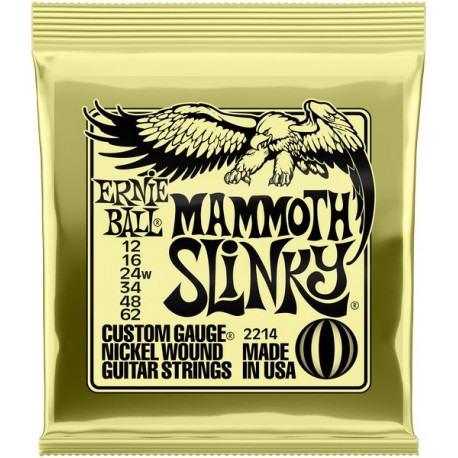 Cordes Electrique ERNIE BALL Slinky Nickel, Mammoth 12-62 (Wound G)