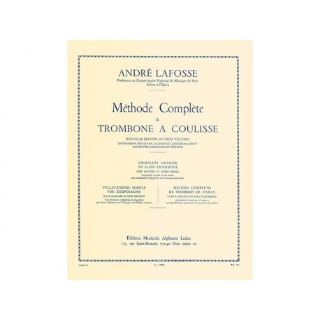 Méthode Complète Vol. 3 - Trombone - A. Lafosse