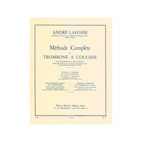Méthode Complète Vol. 1 - Trombone - A. Lafosse