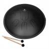 Melody Tongue Drum 14" D Kurd Black - Sela "hang Style"