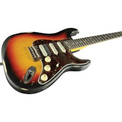 Eko Stratocaster Aire Relic Sunburst - Guitare Electrique