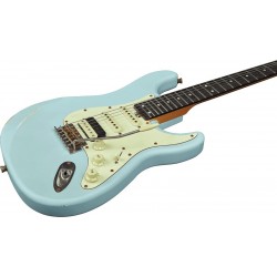 Eko Stratocaster Aire Relic Blue - Guitare Electrique