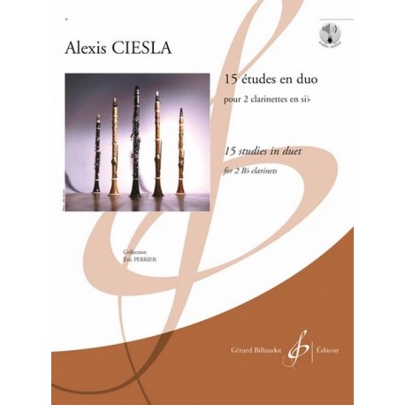 15 Études en duo - 2 clarinettes - Alexis CIESLA