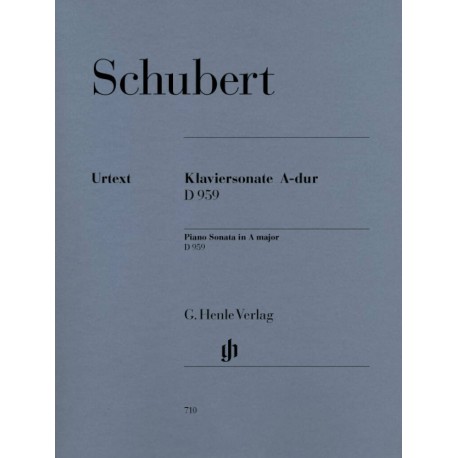 Schubert Sonate Amaj D959 - Piano