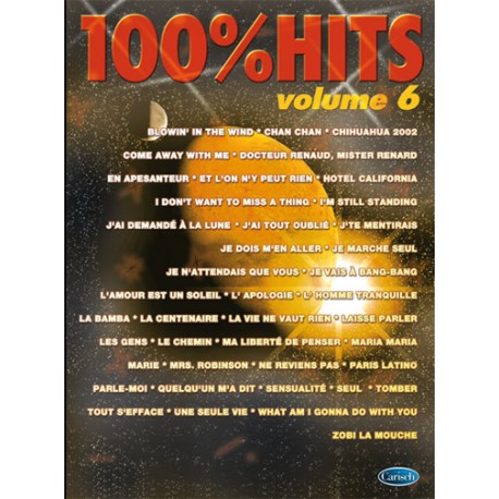 100% Hits - Volume 6 - Piano, Vocal and Guitar
