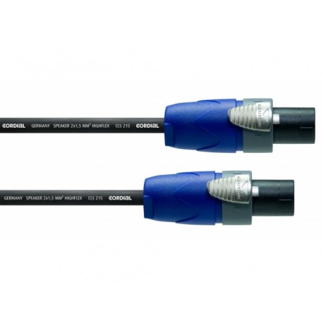 Câble Speaker 5M - Speakon 2 poles - Cordial