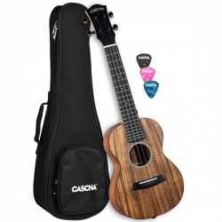CASCHA Ukulele Concert Acacia Solid Top