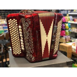 Accordéon 3 voix BORSINI Traviata Deluxe - Rouge - occasion