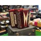 Accordéon 3 voix BORSINI Traviata Deluxe - Rouge - occasion